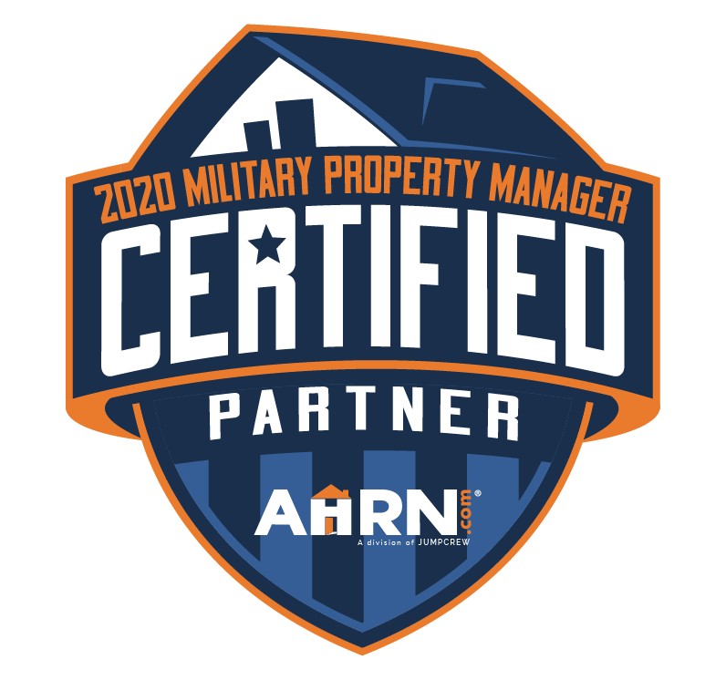 Military property manager certified partner badge