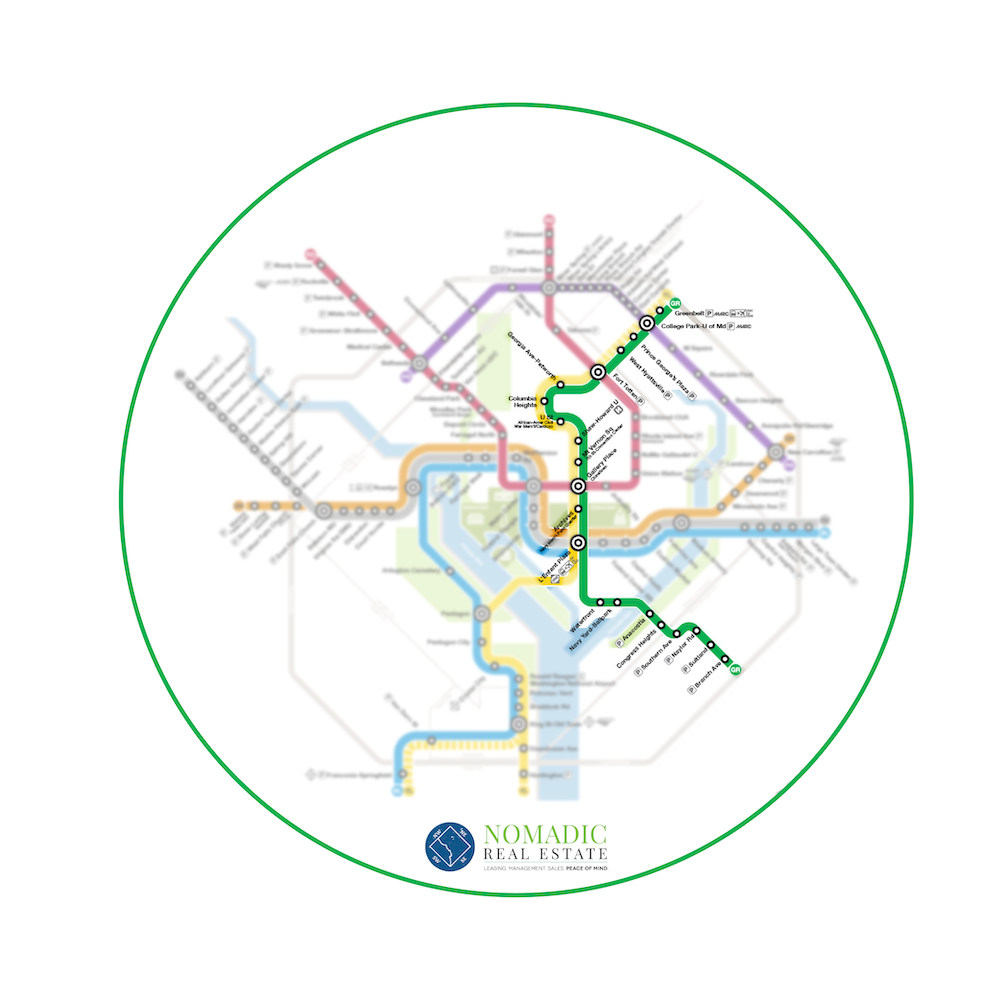 green line metro map