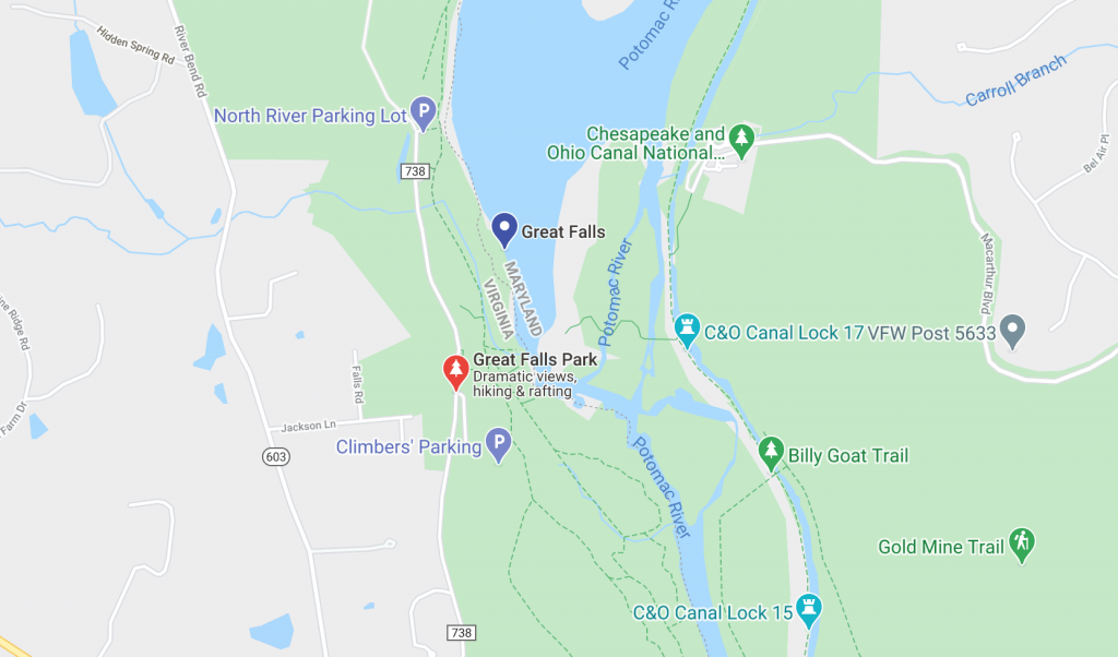 Great Falls Park Map