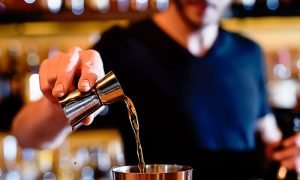 bartender pouring drink