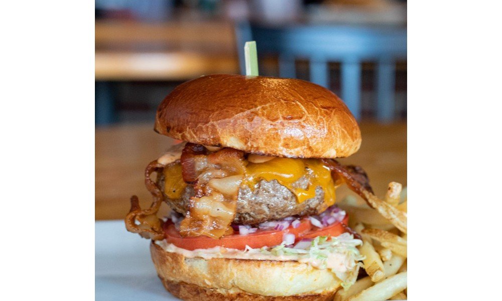 Bacon cheeseburger from Brickside Food & Drink in Bethesda MD