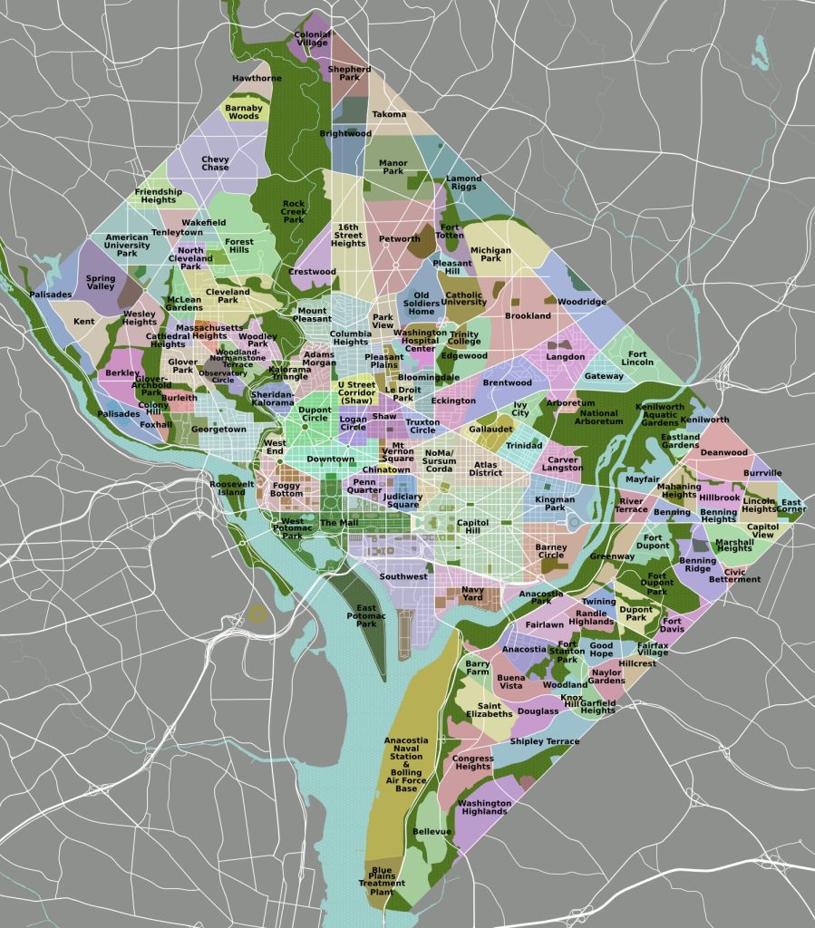 Washington Dc Metro Area Map Washington Dc Neighborhood Map: Where To Buy In 2022