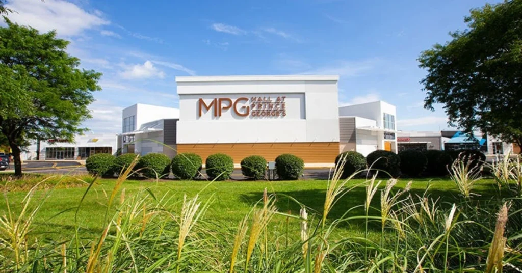 Exterior view of The Mall at Prince George's during daytime